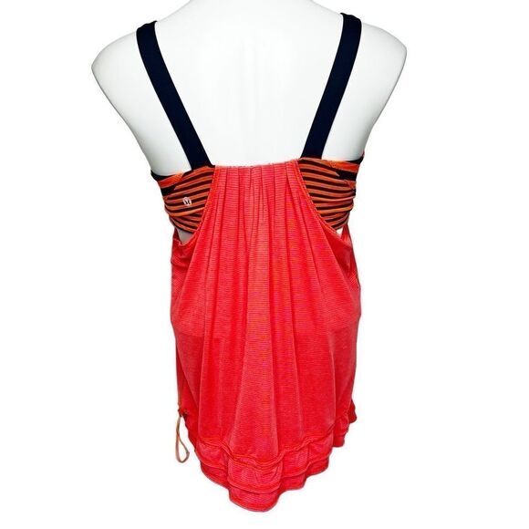 Lululemon run back on track tank top light flare/ inkwell stripe size 10 - Picture 12 of 16